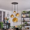 Koyoto Pendellampa, kullampa, Pendelbelysning 35 cm Guld, Klart, 4-ljuskällor