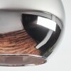 Koyoto Taklampa, kullampa 37 cm Amber, Krom, Klart, Rökfärger, 5-ljuskällor