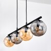 Gastor Pendellampa, kullampa, Pendelbelysning Amber, Rökfärger, 4-ljuskällor