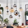 Gastor Pendellampa, kullampa, Pendelbelysning Amber, Krom, Klart, Rökfärger, 8-ljuskällor