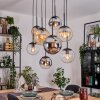 Gastor Pendellampa, kullampa, Pendelbelysning Amber, Krom, Klart, Rökfärger, 8-ljuskällor