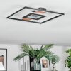 Hadel Taklampa LED träoptik, Svart, 1-ljuskällor