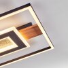 Hadel Taklampa LED träoptik, Svart, 1-ljuskällor
