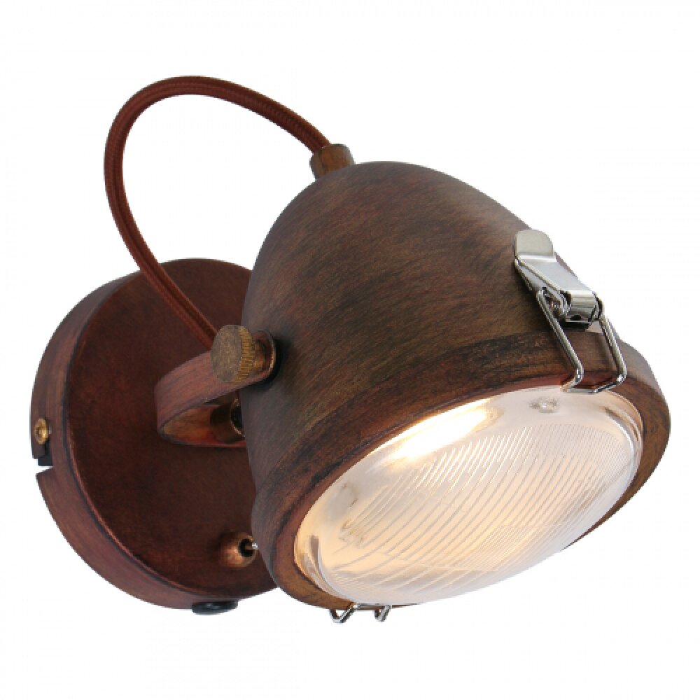 Steinhauer MEXLITE Vägglampa Brun, 1-ljuskällor main product photo