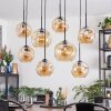 Ripoll Pendellampa, kullampa, Pendelbelysning Amber, 8-ljuskällor