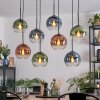Koyoto Pendellampa, kullampa, Pendelbelysning Blå, Grön, Klart, Kopparfärg, 8-ljuskällor