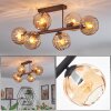 Koyoto Taklampa, kullampa Amber, 6-ljuskällor