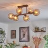 Koyoto Taklampa, kullampa Amber, 6-ljuskällor