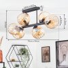 Koyoto Taklampa, kullampa Amber, 6-ljuskällor