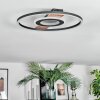 Hadel Taklampa LED träoptik, Svart, 1-ljuskällor