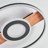 Hadel Taklampa LED träoptik, Svart, 1-ljuskällor