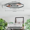 Hadel Taklampa LED träoptik, Svart, 1-ljuskällor