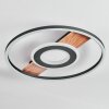 Hadel Taklampa LED träoptik, Svart, 1-ljuskällor