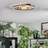 Hadel Taklampa LED träoptik, Svart, 1-ljuskällor