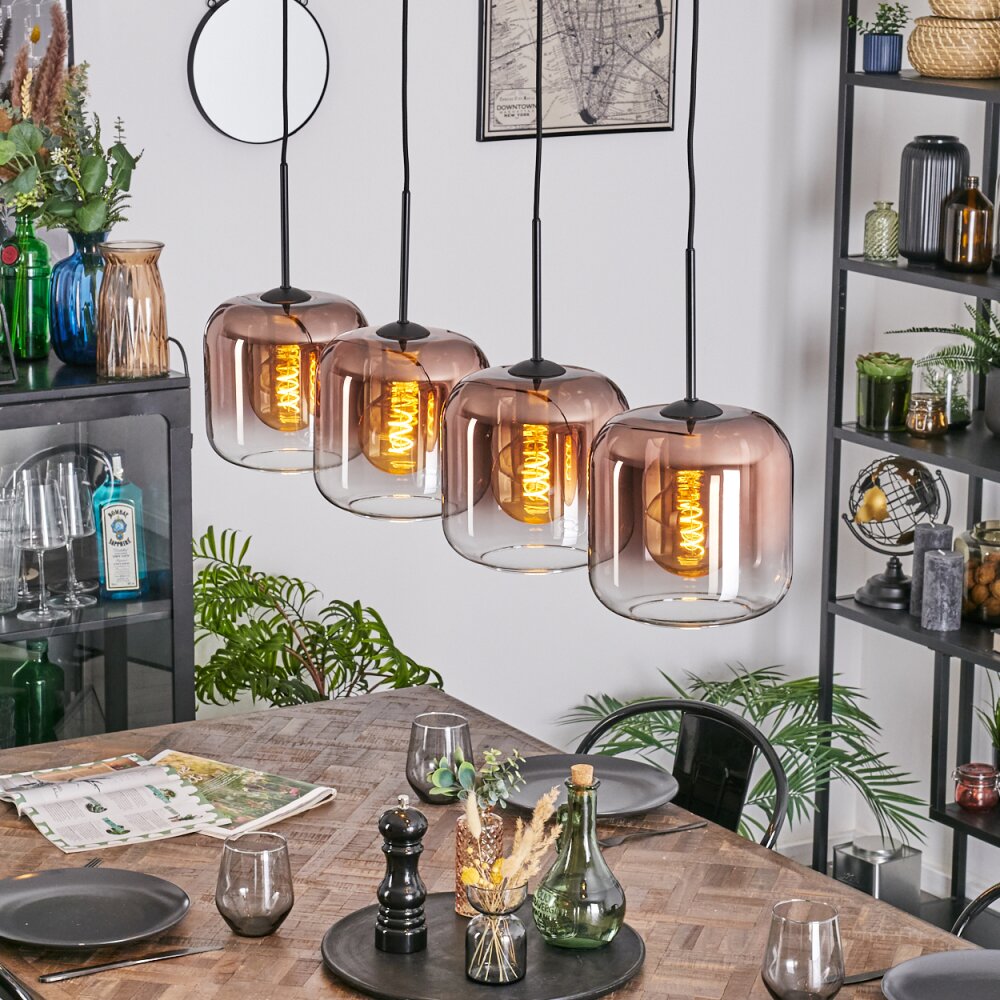 Lauden Pendellampa, Pendelbelysning Klart, Kopparfärg, 4-ljuskällor main product photo