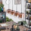 Lauden Pendellampa, Pendelbelysning Klart, Kopparfärg, 4-ljuskällor Lauden Pendellampa, Pendelbelysning Klart, Kopparfärg, 4-ljuskällor