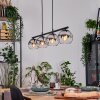 Koyoto Pendellampa, kullampa, Pendelbelysning Krom, Klart, Rökfärger, 4-ljuskällor