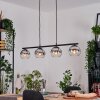 Koyoto Pendellampa, kullampa, Pendelbelysning Krom, Klart, Rökfärger, 4-ljuskällor