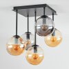 Gastor Taklampa, kullampa Amber, Rökfärger, 5-ljuskällor