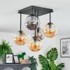 Gastor Taklampa, kullampa Amber, Rökfärger, 5-ljuskällor