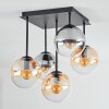 Gastor Taklampa, kullampa Amber, Klart, Rökfärger, 5-ljuskällor