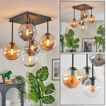 Gastor Taklampa, kullampa Amber, Klart, Rökfärger, 5-ljuskällor