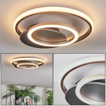 Lynor Taklampa LED Antracit, Svart, 1-ljuskällor
