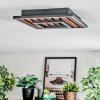 Meron Taklampa LED träoptik, Svart, 1-ljuskällor