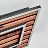 Meron Taklampa LED träoptik, Svart, 1-ljuskällor