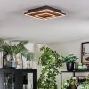 Meron Taklampa LED träoptik, Svart, 1-ljuskällor