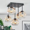 Koyoto Taklampa, kullampa Amber, Klart, 5-ljuskällor