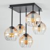 Koyoto Taklampa, kullampa Amber, Klart, 5-ljuskällor