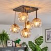 Koyoto Taklampa, kullampa Amber, Klart, 5-ljuskällor