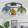 Koyoto Taklampa, kullampa 37 cm Blå, Guld, Grön, Klart, 3-ljuskällor