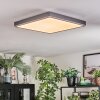 Salmi Taklampa, Panel LED Grått, Silver, 1-ljuskällor