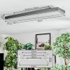 Salmi Taklampa, Panel LED Grått, Silver, 1-ljuskällor