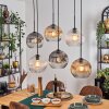 Ripoll Pendellampa, kullampa, Pendelbelysning Amber, Klart, Rökfärger, 6-ljuskällor