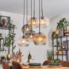 Ripoll Pendellampa, kullampa, Pendelbelysning Amber, Klart, Rökfärger, 6-ljuskällor