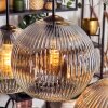 Ripoll Pendellampa, kullampa, Pendelbelysning Amber, Klart, Rökfärger, 6-ljuskällor