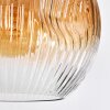Ripoll Pendellampa, kullampa, Pendelbelysning Amber, Klart, Rökfärger, 6-ljuskällor