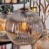 Ripoll Pendellampa, kullampa, Pendelbelysning Amber, Klart, Rökfärger, 6-ljuskällor