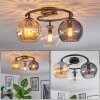 Koyoto Taklampa, kullampa 37 cm Amber, Klart, Rökfärger, 3-ljuskällor
