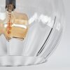Koyoto Taklampa, kullampa 37 cm Amber, Klart, Rökfärger, 3-ljuskällor