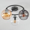 Koyoto Taklampa, kullampa 37 cm Amber, Klart, Rökfärger, 3-ljuskällor