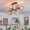 Koyoto Taklampa, kullampa Amber, Klart, Rökfärger, 6-ljuskällor