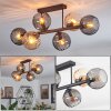 Koyoto Taklampa, kullampa Amber, Rökfärger, 6-ljuskällor