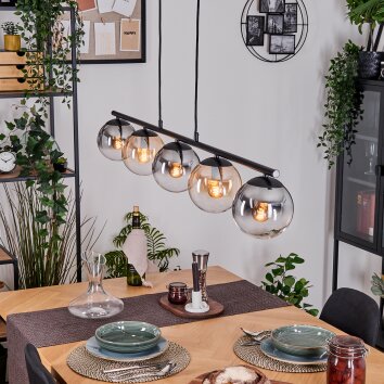 Gastor Pendellampa, kullampa, Pendelbelysning Amber, Klart, Rökfärger, 5-ljuskällor