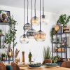 Koyoto Pendellampa, kullampa, Pendelbelysning Amber, Klart, Rökfärger, 6-ljuskällor