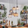 Koyoto Pendellampa, kullampa, Pendelbelysning Amber, Klart, Rökfärger, 6-ljuskällor