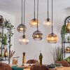Koyoto Pendellampa, kullampa, Pendelbelysning Amber, Klart, Rökfärger, 6-ljuskällor